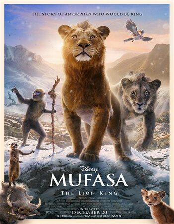 Mufasa: The Lion King (2024) Hindi Clean 720p 480p HDCAM [950MB] Download